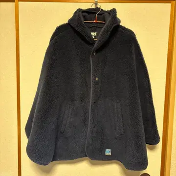 HELLY HANSEN 플리스 판초 네이비