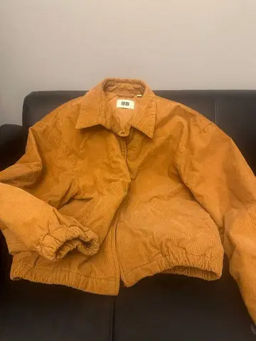 오렌지 코듀로이 자켓 L 사이즈