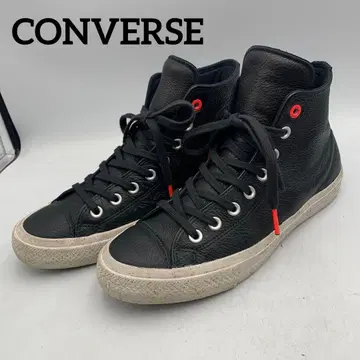 X313 컨버스 가죽 스니커즈 US 8 26.5cm 블랙