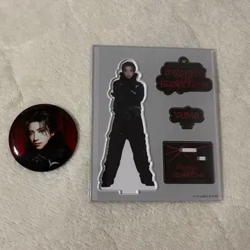 &TEAM 유우마 YUMA 아크릴 스탠드 AWAKEN 투어 캔 배지