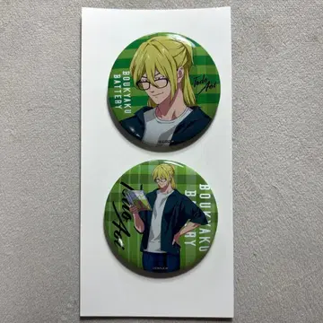 망각 배터리 복권 랙 토도 아오이 J상 캔뱃지 2개 세트 안경 독서