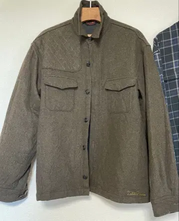 Let it Ride 레트이토라이드 다크 브라운 울 셔츠 L