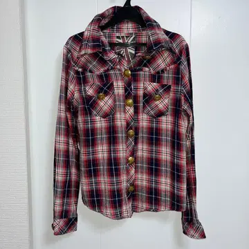 빨간색 체크 셔츠