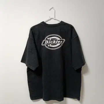 Dickies 블랙 T셔츠 XL 페이드 두께감 있는