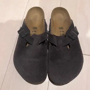 BIRKENSTOCK BOSTON Velvet Grey Suede