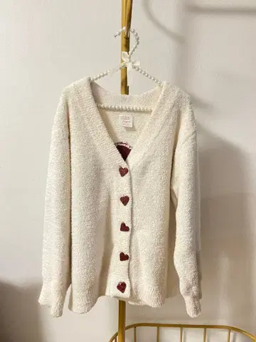 Gelato Pique 하트 버튼 SWEET 자카드 가디건