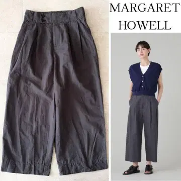 새상품급 3만 7천 23SS 마가렛호웰 린넨 와이드 팬츠 3 그레이