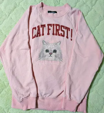 mmts CAT FIRST! 핑크 맨투맨