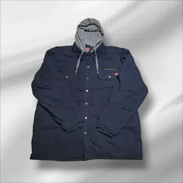 랭글러 3XL 워크 자켓 충전솜 후디 네이비 빅 사이즈