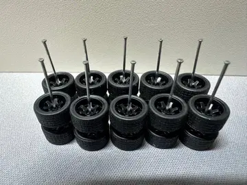 미니카용 1/64 타이어 휠 5대분