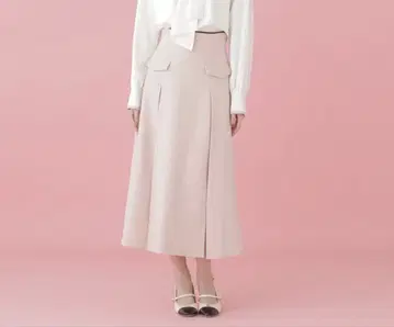 JILL by JILL STUART 파이핑 라메 트위드 스커트 핑크