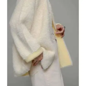 어반 리서치 서니 라벨 더블 페이스 바이컬러 가디건