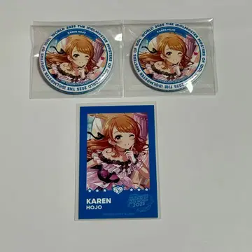 데레스테 호조 카렌 합동 라이브 MOIW 캔뱃지 폴라로이드풍 카드