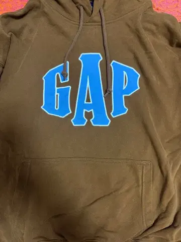 GAP 인기 후드티 브라운 로고 후드티