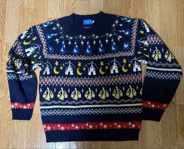 도쿄 디즈니 리조트 니트 스웨터 L 사이즈 네이비