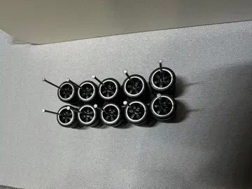 미니카용 1/64 타이어 휠 5대분