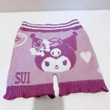 레깅스 마이멜로디 쿠로미 패턴 1분 길이 모코빵