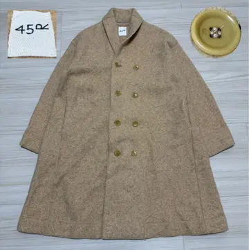 [컨디션 최상] 45R 포근포근 따뜻 융모 울 롱 코트