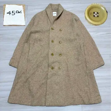 [컨디션 최상] 45R 포근포근 따뜻 융모 울 롱 코트