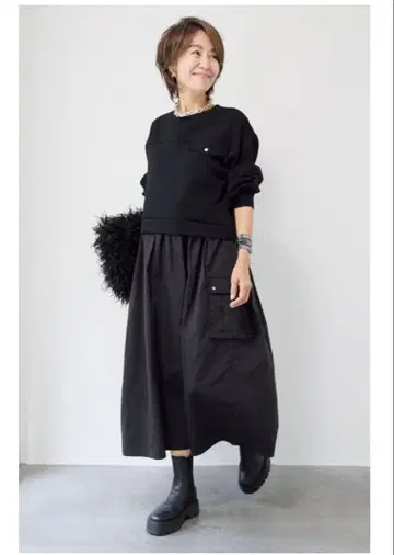 OTOHA 오토하 이소재 도킹 원피스 롱 블랙 완판 새상품