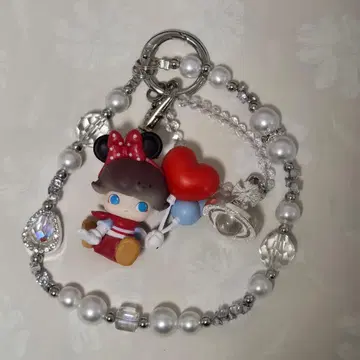 DIMOO 미니 마우스 키링 벌룬 스트랩 포함