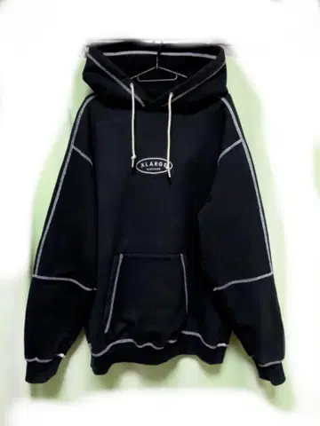 [ L 사이즈 ] XLARGE 블랙 후드티 블랙