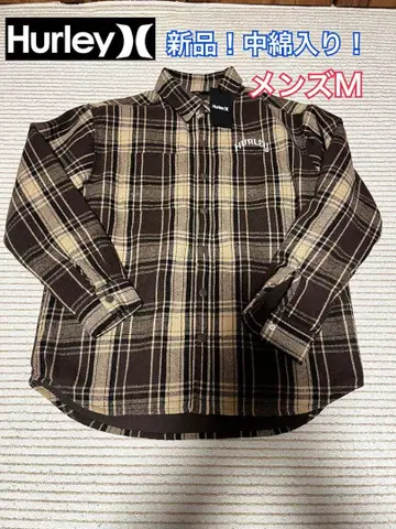새상품 Hurley 체크 자켓 안감 퀼팅 충전솜 아우터 가을/겨울