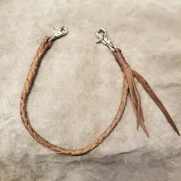 가죽 뜨개질 지갑 체인 약 49cm