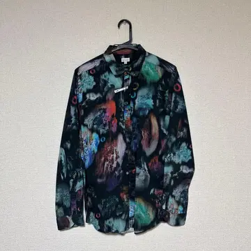 [레어] Paul Smith 폴스미스 프린트 셔츠 긴팔 올 패턴 블루