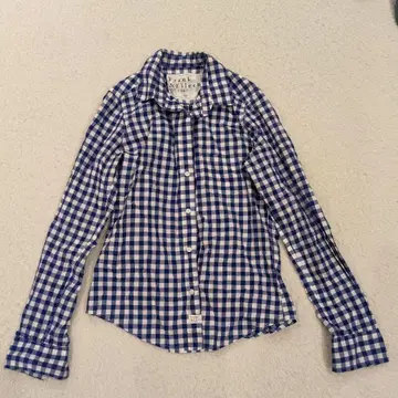 체크 무늬 긴팔 셔츠 M 사이즈