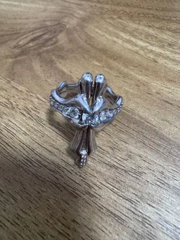 WTLA 크로스 링 아이스드 아웃 실버 925