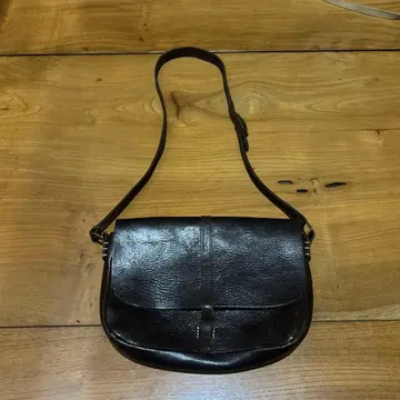 초레어 빈티지 천연 가죽 숄더백 아메카지 아메리칸 바이커