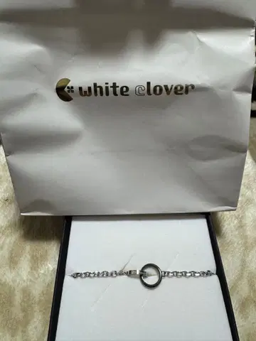 White Clover 팔찌 반지 체인 남성용 액세서리