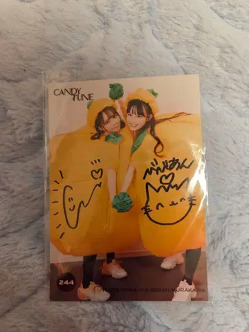 CANDY TUNE 무라카와 히안, 미나미 나츠 친필 사인입 사진