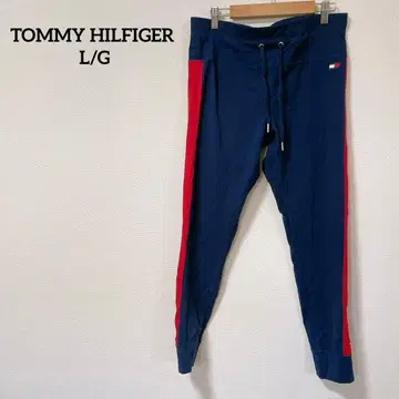 TOMMY HILFIGER 조거 팬츠 L/G 네이비/레드