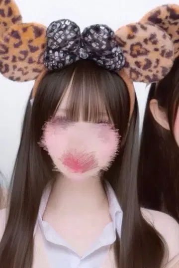 디즈니 머리띠 레오파드 무늬 헤이세이