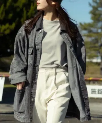 JUNGLE STORM 코듀로이 옷깃 커버올