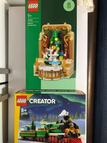 레고 40700 윈터 트레인 40701 발레리나 & 호두까기 인형
