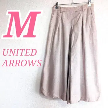 UNITED ARROWS 그레이 와이드 팬츠 M 루즈 실루엣