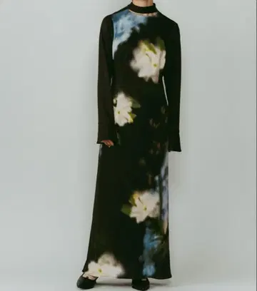 Knuth Marf blurry flower one piece black