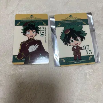 나의 히어로 아카데미아 애니메이트 카페 플레이트 카드 미도리야 이즈쿠