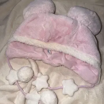 [당일 발송] 신상 디즈니 핑크 퍼 캡