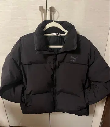 PUMA 블랙 다운 자켓 M 사이즈 눕시풍 다운