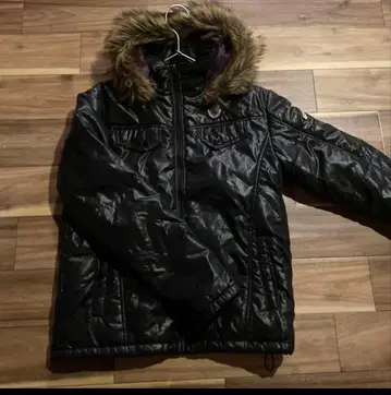 AK RUSS-K 블랙 다운 자켓 160 y2k