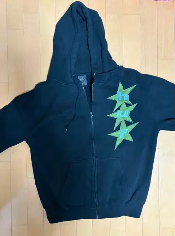 HUF 블랙 후드티 L 사이즈