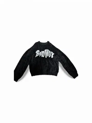 BADWAY 블랙 니트 스웨터