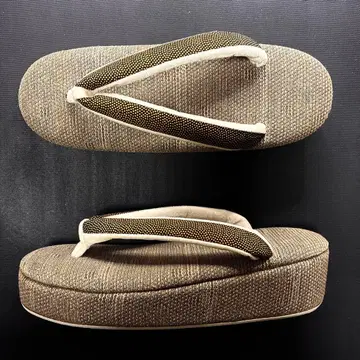 특가 고급 조리 저반발  브라운 x 상어 코몬 순수 실크 1점만