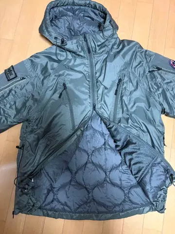 ALPHA INDUSTRIES 그레이 밀리터리 자켓 L