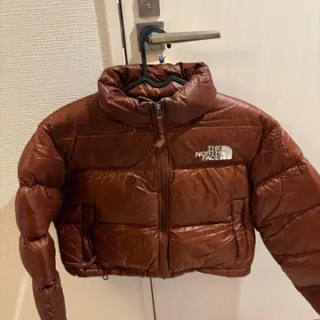 THE NORTH FACE 브라운 크롭 다운 자켓 M/90