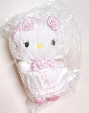 헬로키티 2 산리오 화이트 프릴 마스코트 홀더